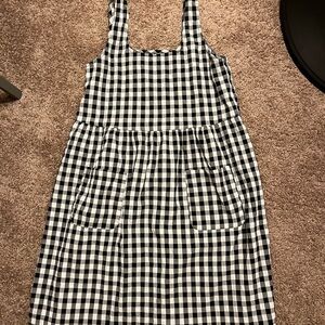 SHEIN Monochrome Checkered Top